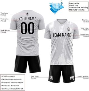 Maillots de football personnalisés pour adultes, imprimés par transfert thermique, chemises thaïlandaises, ensembles d'entraînement sportifs, uniformes pour hommes, imperméables - Product Image 4