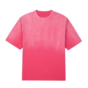 Acid Washed 100% Cotton Regular Fit Streetwear Vintage T-<b>Shirt</b> 260gsm O-neck Solid Short Sleeve Eco-Friendly Breathable - Product Image 2