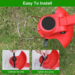 32 lame di ricambio in plastica per decespugliatore a batteria D0102HGP2XU per la rimozione delle erbacce - Product Image 3