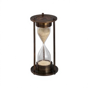 Sablier rotatif moderne fait main en fer, minuterie à sable, taille personnalisée, écologique, durable, pour la décoration de la maison, de l'hôtel et du bureau - Product Image 1