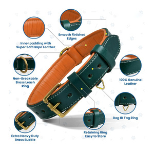 Collar de Cuero PU para Perro al por Mayor con Hebilla Metálica, Collar de Entrenamiento para Mascotas, Transpirable, Resistente y de Lujo para Perros - Product Image 4