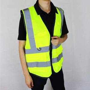 Chaleco de Seguridad de Alta Visibilidad ANSI Clase 2, Impermeable, Reflectante, con LED Intermitente, Sin Mangas, Transpirable, con Logotipo Personalizado - Product Image 4