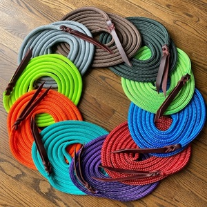 <b>Equestrian</b> Supplies Handmade Cotton Lead Rope for Horses available in Various Colors and Customized Length - Product Image 1