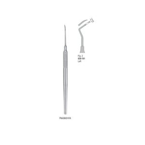 เครื่องมือถอนรากฟันแบบผ่าตัด Heidebrink ด้านซ้าย รุ่น Fig. 2 |   เครื่องมือถอนฟันสแตนเลส |   ได้รับการรับรองมาตรฐาน CE - Product Image 1