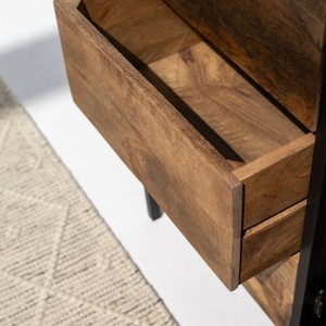 Aparador Industrial Vandana Pebble Vesta con 3 Cajones y 1 Puerta para un Almacenamiento Moderno y Elegante en el Hogar - Product Image 3