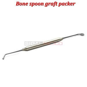 Osteotome Periotome Bone Spoon Graft Packer 4mm Manual German Stainless Steel Dental Periodontal Surgical Instruments - Product Image 4