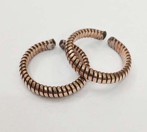 Anillos para Servilletas de Alambre de Cobre Puro Trenzado Estilo Americano, Unisex, Alivio para la Artritis, Salud de las Articulaciones, Acabado Antiguo, Duradero, 10g - Product Image 4
