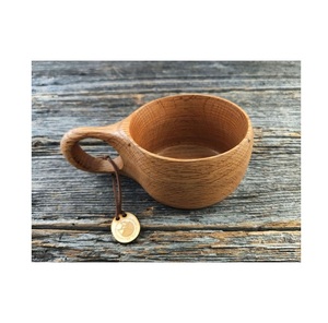 Rustic Wooden Mug Handmade Natural Solid Wood Coffee Cup Eco Friendly Drinkware for Tea Coffee Juice Serving - Product Image 3