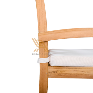 Chaise de salle à manger au design moderne avec accoudoirs pour mobilier de jardin traditionnel et mobilier de terrasse domestique - Product Image 6