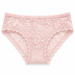 Culotte Femme Élégante en Dentelle Florale Taille Moyenne, Lingerie Romantique Premium, Sous-vêtement Doux Extensible, Bas de Bikini, Vente en Gros - Product Image 2