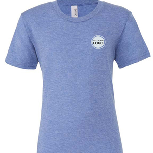 Camiseta Premium de Mezcla de Tres Fibras de Algodón con Impresión de Logotipo Personalizado para Marcas de Fitness Estadounidenses - Product Image 1
