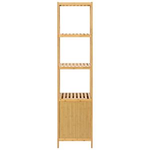 Scaffale da Bagno a 5 Ripiani in Bambù 100%, Mensola Multifunzionale Regolabile, Scaffali Naturali Multifunzionali per il Bagno - Product Image 5