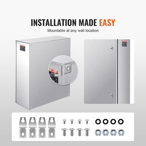 Scatola Elettrica da Parete per Esterni in Acciaio Inox 304, 61x51x20 cm, per Protezione di Dispositivi Elettronici e Strumenti - Product Image 6