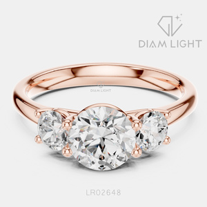 Bague de mariage ronde 0,90 carat, bijoux fins, certifiée IGI, or blanc 14 carats, diamant de laboratoire, bague de fiançailles et d'anniversaire - Product Image 3