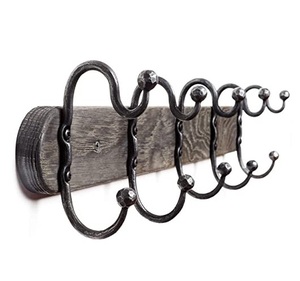 Rustic Antique Finish Iron Wall <b>Hook</b> Decorative Coat Hanger for Entryway Bathroom <b>Kitchen</b> Storage Solution - Product Image 3