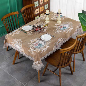 Mantel de Poliéster Blanco Cuadrado Elegante Francés, Tejido a Crochet, Sólido, para Bodas, Impermeable, Resistente al Aceite, Desechable, Personalizable, al por Mayor - Product Image 4