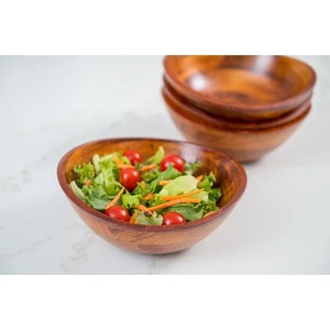 Tazón de Madera Natural para Ensaladas o Bocadillos, Decorativo y Rústico, Disponible a Buen Precio, Exportador Indio - Product Image 2
