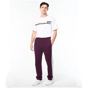 Pantalones Deportivos Personalizados para Hombre, con Franja Lateral Blanca, Cintura Elástica, Casuales, Transpirables, Ecológicos, de Lona, para Otoño - Product Image 2