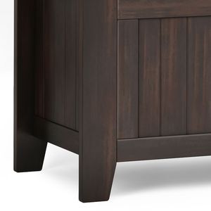Petit banc de rangement pour entrée Acadian en brun brunette - Product Image 6