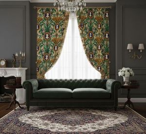 Africa Kingdom Dense Floral <b>Curtain</b> Panel 70% Light Blocking Elegant Window Drapes Premium Decorative Fabric <b>for</b> Living Room - Product Image 4