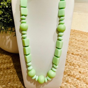 Collier ras du cou traditionnel en résine bleu ciel avec grosses perles, fait main, bijoux fantaisie pour femme, artisanat moghol, CWG-43, moulage, mariage - Product Image 1
