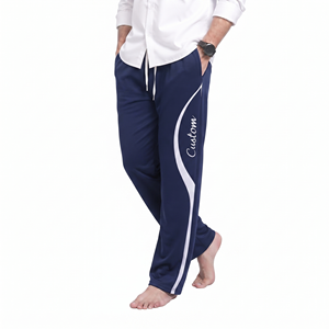 Pantalon de jogging décontracté moderne pour homme, style ample, avec logo personnalisé brodé ou imprimé, streetwear, cordon de serrage - Product Image 2
