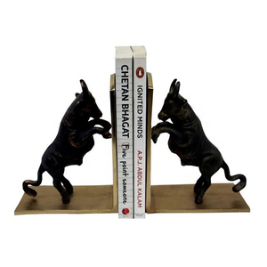 Sujetalibros de Resina de Lujo con Diseño de Toro, Dorado y Negro, Decorativos, Elegantes Accesorios de Decoración para el Hogar y la Oficina - Product Image 4