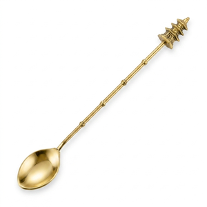 Cuillère à cocktail en cuivre, mélangeur à long manche, outil de barman pour mélanger les boissons, outil de bar pour café, mocktail, cuisine, restaurant - Product Image 1