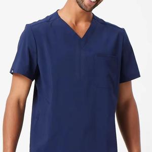 Wholesale Women <b>Scrub</b> <b>Top</b> Cargo Pants Medical Uniform Asian Style Nursing Set Custom - Product Image 2