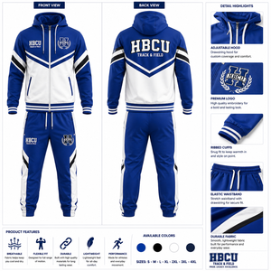 Ensemble de survêtement HBCU personnalisé de qualité supérieure pour hommes et femmes, vêtements de sport avec logo brodé - Product Image 3