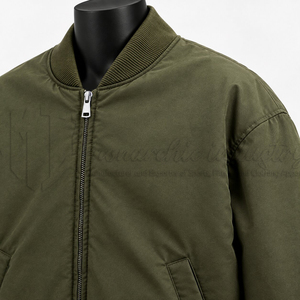 Blouson Bomber Personnalisé OEM, Fabricant Grossiste, Blouson Aviateur Homme Oversize Zippé, Veste Streetwear, Logo Personnalisé - Product Image 6