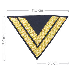 Chevrons d'uniforme en tissu satiné faits à la main, personnalisés, sans sangle, haute qualité, vente chaude, service OEM, prix de gros - Groupe NANBA - Product Image 2