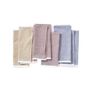 Meilleures ventes 60cm x 40cm torchons en coton biologique motif rayé brodé au milieu énormes collections personnalisables pour un usage domestique - Product Image 6