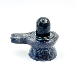 Antique Gravé À La Main Bleu Aventurine Cristal Shiva Lingam Pierre Précieuse Naturelle pour Feng Shui Décor À La Maison Mascotte Cadeaux En Gros - Product Image 1