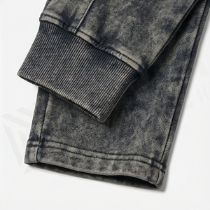 Conjunto de Chándal Personalizado para Hombre, con Capucha, Ajustado, de Alto Gramaje, Estampado, de Secado Rápido, con Efecto Lavado Ácido, para Entrenamiento y Gimnasio - Product Image 6