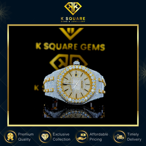 Proveedor Líder en la Venta de Relojes de Cuarzo Moissanite de Acero Inoxidable de Lujo Unisex VVS con Diseño Único Resistente al Agua a Bajo Precio - Product Image 6