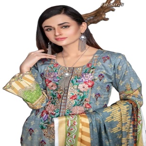 High Quality <b>Pakistani</b> Shalwar Kameez Ladies Dress Export Quality Made Cotton/Lawn Silk Printed Suits <b>Indian</b> <b>Pakistani</b> <b>Clothing</b> - Product Image 1
