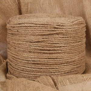 Corde en fibre de jute 100% naturelle, épaisseur 0,2 po, longueur 19685 po - Product Image 1