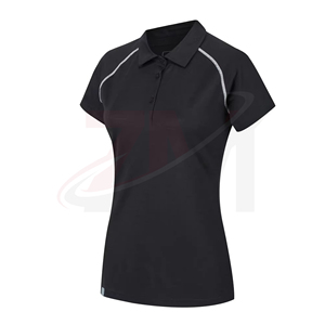 เสื้อโปโลผู้หญิงสั่งทำพิเศษ ผ้าฝ้ายระบายอากาศ แขนสั้น รับผลิตแบบ OEM แบรนด์ส่วนตัว โรงงานผลิตเสื้อผ้าแฟชั่นขายส่ง - Product Image 4