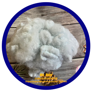 Fibres de polyester en brin court 20D SD blanches, solides, de qualité A, fibres recyclées GRS, 100 % polyester pour la fabrication de tapis et de coussins - Product Image 6