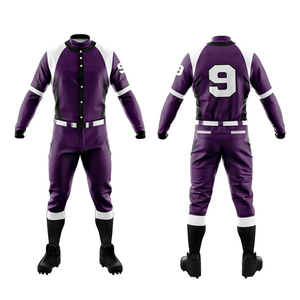 Uniforme de baseball professionnel respirant en gros, meilleure qualité, sublimation personnalisée, 100 % polyester, séchage rapide, sans manches, col en V - Product Image 6