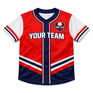 OEM Custom Sublimated <b>Baseball</b> Jersey-Short Sleeve Plus Size Front Breathable Quick Dry Anti-Bacterial All Seasons 100% - Product Image 1