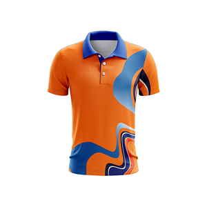 Outdoor Plus Sized Sportswear Tackle Twill Customizable <b>Cricket</b> Team Logo Name Heat-Transfer Printed UV Protection Jersey - Product Image 1