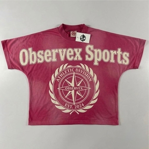 T-shirts basiques à col rond et manches courtes pour hommes, surdimensionnés, avec logo personnalisé imprimé, effet vintage, légers et usés - Product Image 1