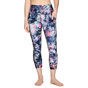 Leggings Capri para Mujer, Fabricante OEM, Bolsillos, Impresión por Sublimación Personalizada, Cintura Media, Ropa Deportiva Transpirable y Ecológica - Product Image 3