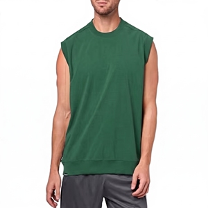 Débardeur de sport décontracté pour homme de qualité supérieure, 100 % polyester respirant, T-shirt athlétique pour musculation, vêtements de fitness 2026 pas cher - Product Image 3