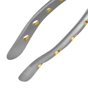 คีมถอนฟัน # ด้ามจับแบบกลวงเคลือบทองฝังเพชร 150AS พร้อมด้ามจับแบบไพธอน ผลิตจากสแตนเลสสตีล ใช้งานด้วยมือ ได้รับการรับรองมาตรฐาน CE สำหรับการผ่าตัด - Product Image 5