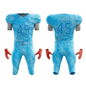 Uniforme de Fútbol Americano Sublimado Personalizado, Deportivo, con Acolchado Integrado, Sin Mangas, Cuello en V, Unisex, para Todas las Temporadas - Product Image 1