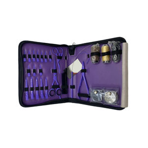 Kit d'outils professionnels en acier inoxydable pour extensions capillaires – Pinces micro-anneaux, aiguilles à boucle, outils de sectionnement – Fixation robuste, usage commercial - Product Image 4