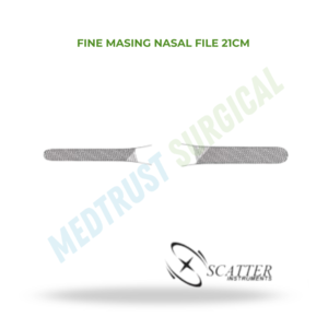 ตะไบจมูกแบบละเอียด 21 ซม. เครื่องมือผ่าตัดหู คอ จมูก อุปกรณ์ปรับแต่งกระดูกสำหรับศัลยกรรมเสริมจมูก - Product Image 2